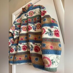 colorful fleece zip up Women’s